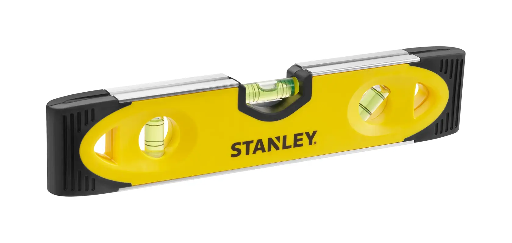 Stanley 230Mm Shockpr Torpedo Level Mag.Base Side View