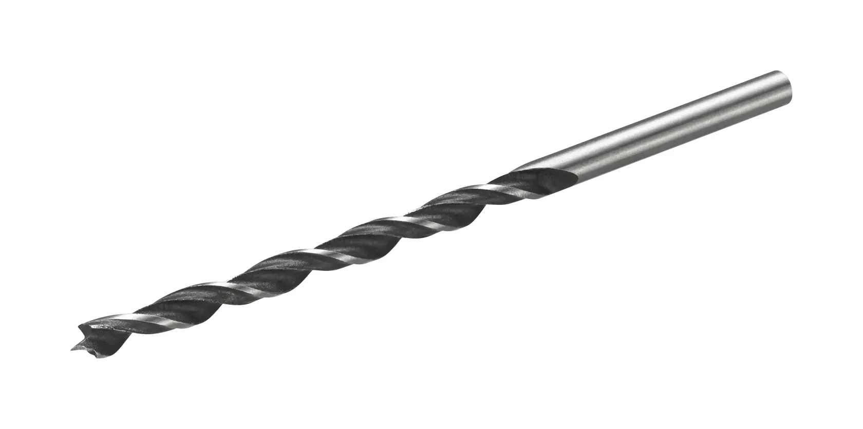 STANLEY STA52001 metal twist drill bit, side angle on white background.