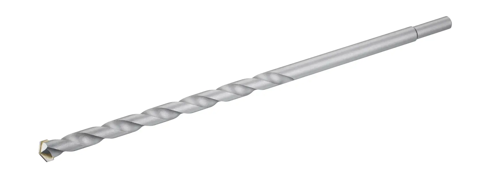 STANLEY STA52160 masonry drill bit, silver finish, side angle photo on white background