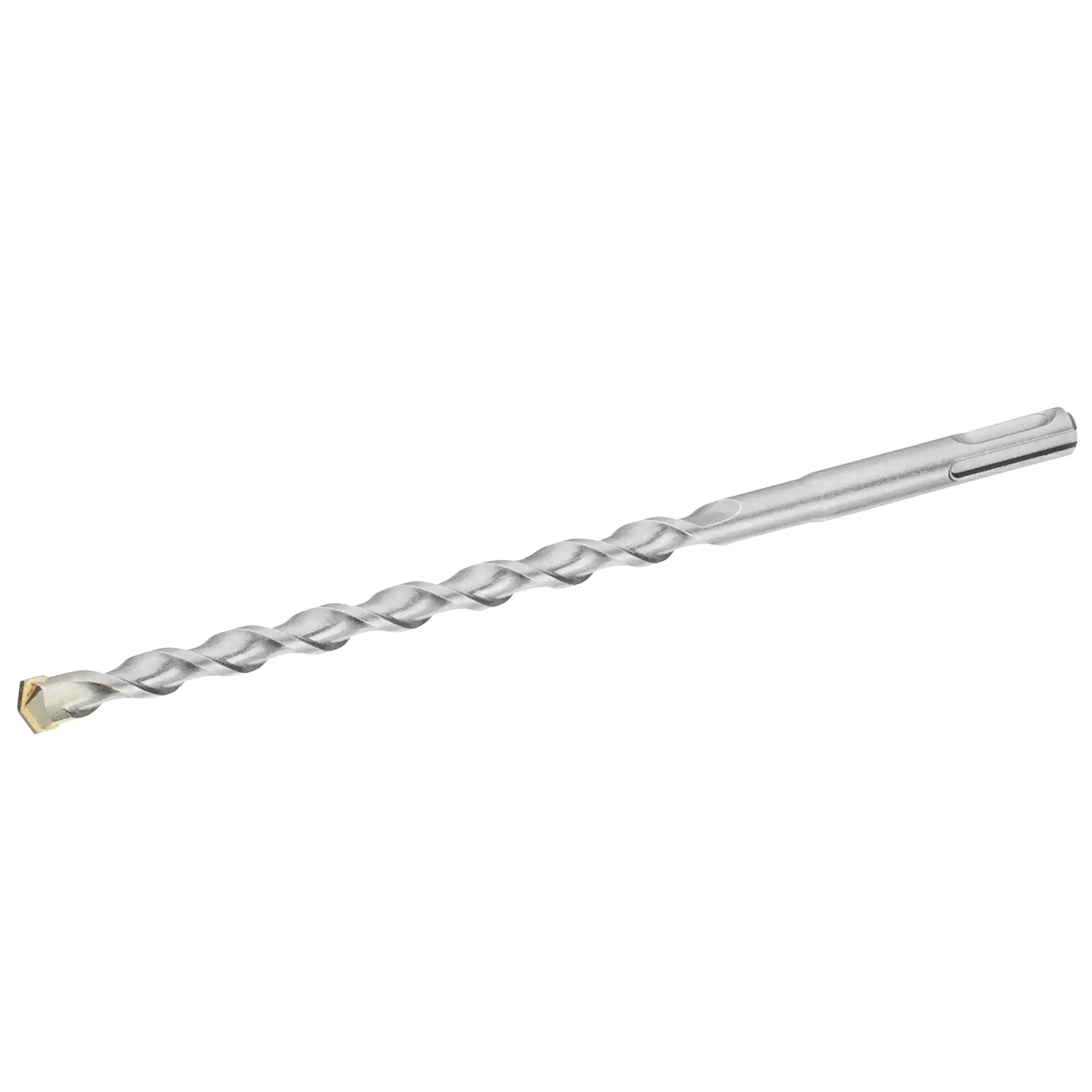 STANLEY STA54062-QZ silver SDS-plus masonry drill bit, side view on white background.